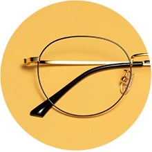 Bule Light Glasses Metal