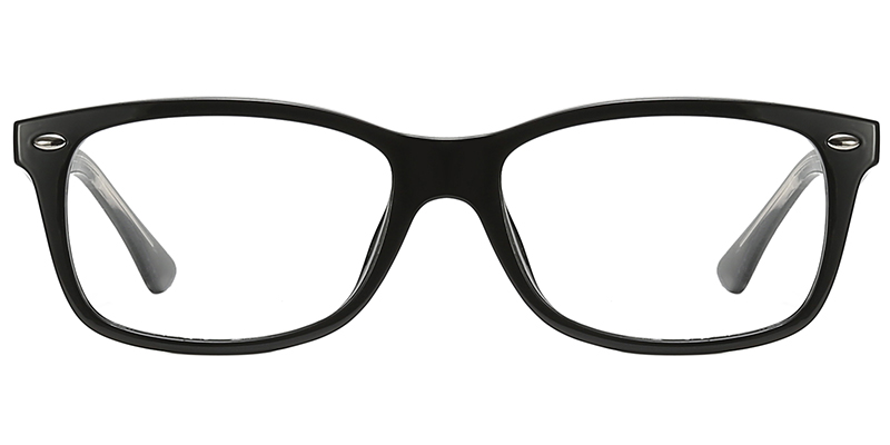 Rectangle Blue Light Blocking Glasses black