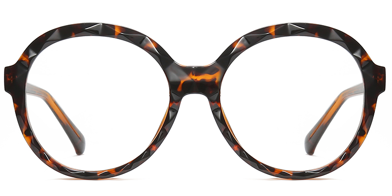 Round Blue Light Blocking Glasses tortoiseshell