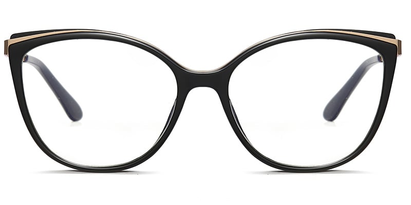 Cat Eye Blue Light Blocking Glasses black