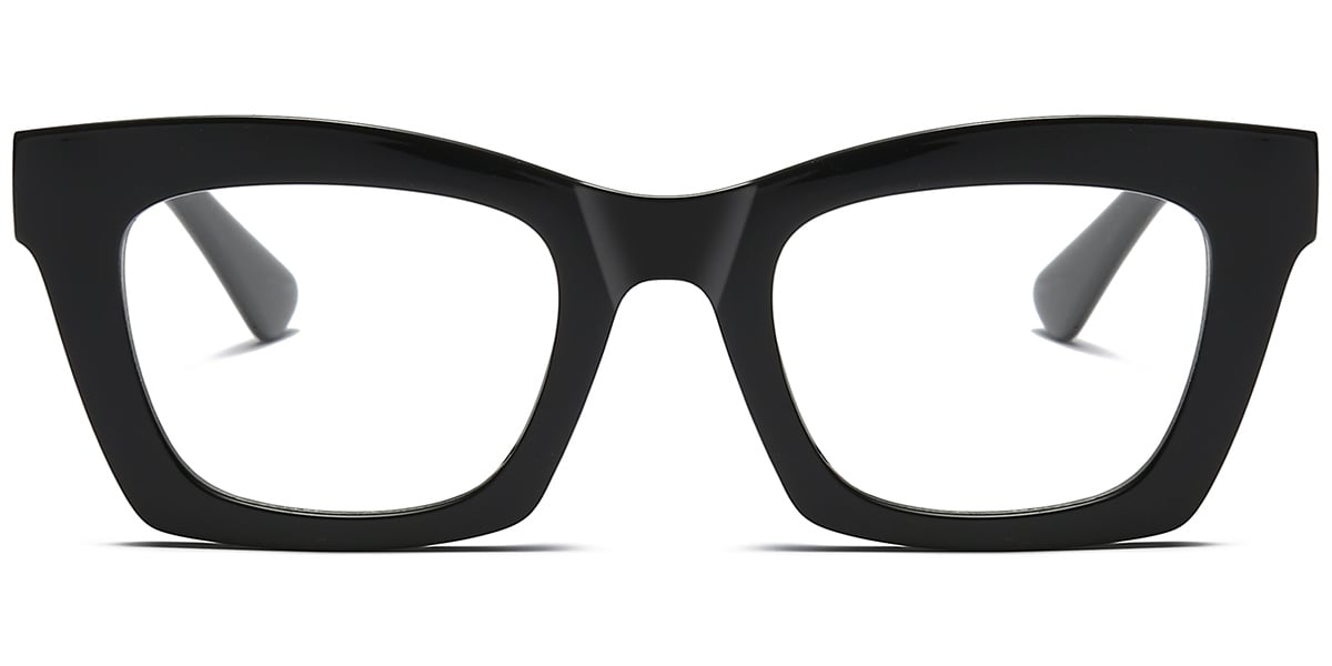 Rectangle Blue Light Blocking Glasses black