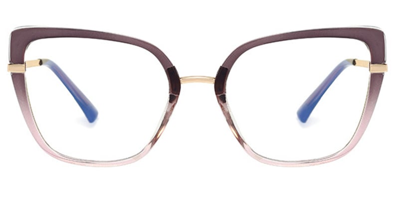 Cat Eye Blue Light Blocking Glasses pattern-grey