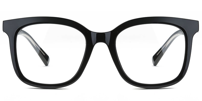 Square Blue Light Blocking Glasses black