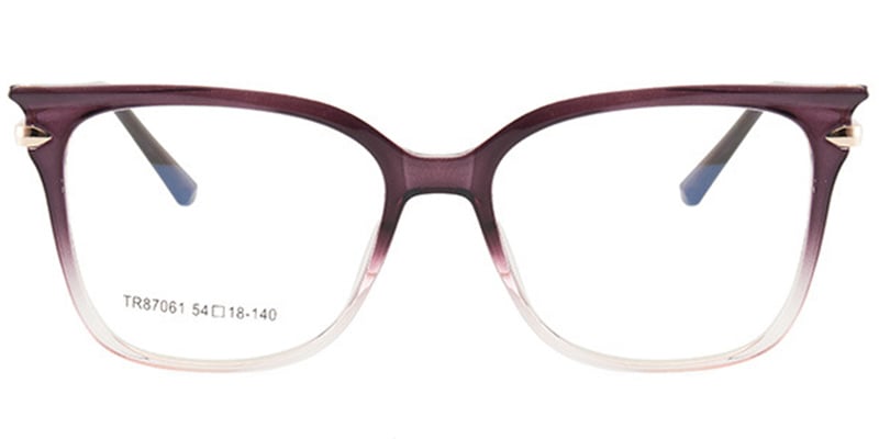 Cat Eye Blue Light Blocking Glasses pattern-purple