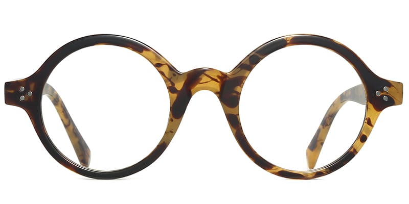 Round Blue Light Blocking Glasses tortoiseshell