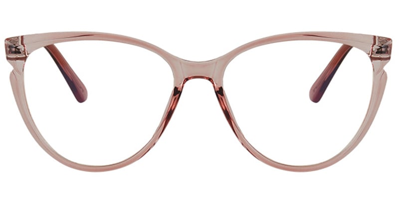 Cat Eye Blue Light Blocking Glasses translucent-pink