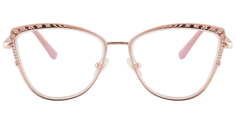 Cat Eye Blue Light Blocking Glasses pink