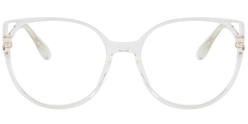 Cat Eye Blue Light Blocking Glasses translucent-white