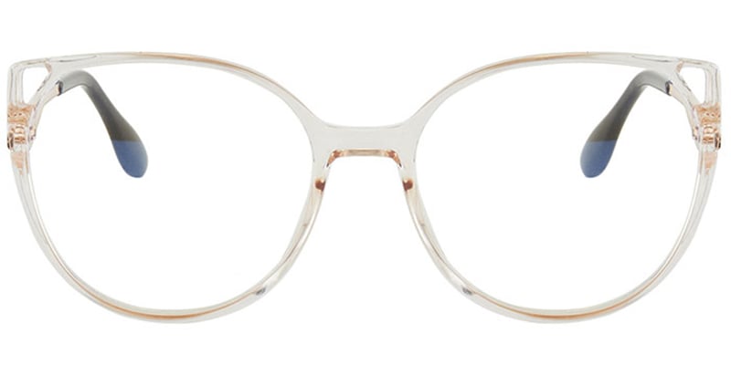 Cat Eye Blue Light Blocking Glasses translucent-brown