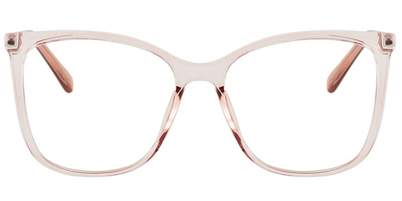 Square Blue Light Blocking Glasses pink