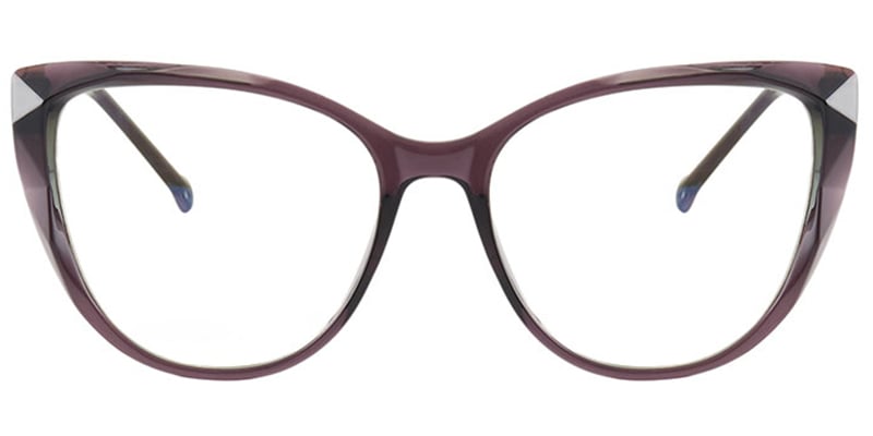 Cat Eye Blue Light Blocking Glasses brown