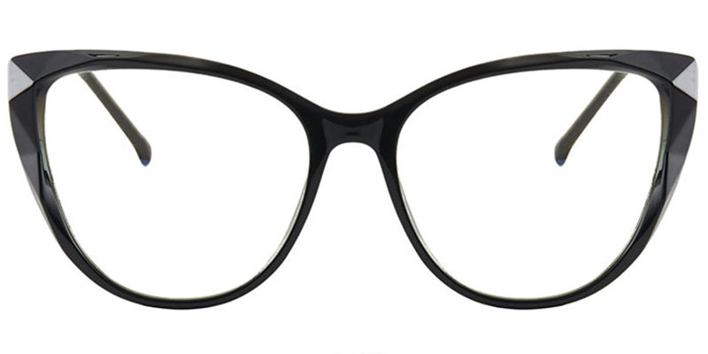 Cat Eye Blue Light Blocking Glasses black