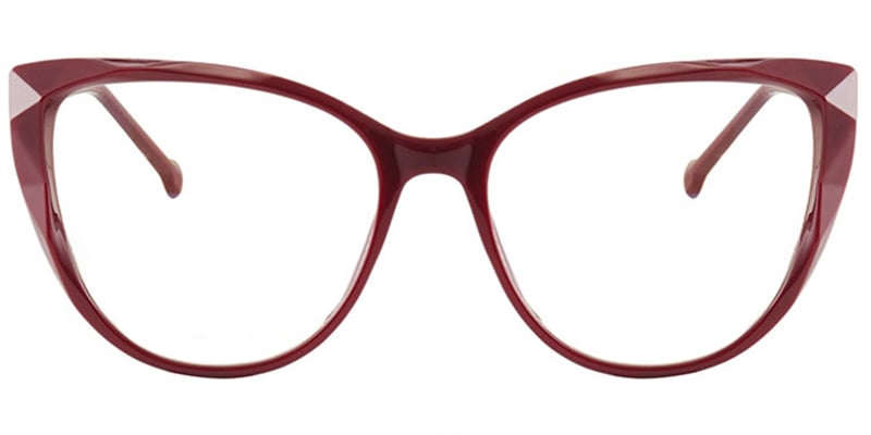 Cat Eye Blue Light Blocking Glasses red