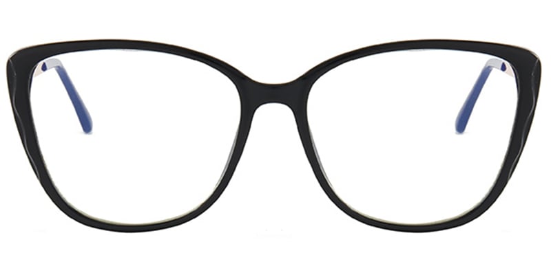 Square Blue Light Blocking Glasses black