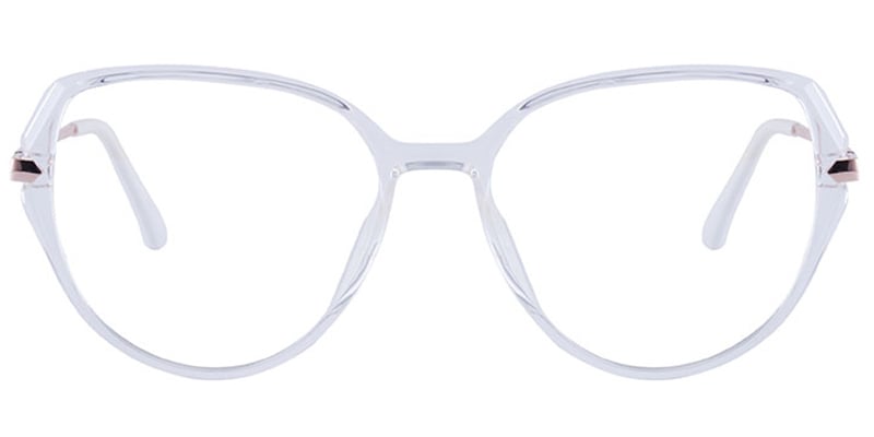 Rectangle Blue Light Blocking Glasses white