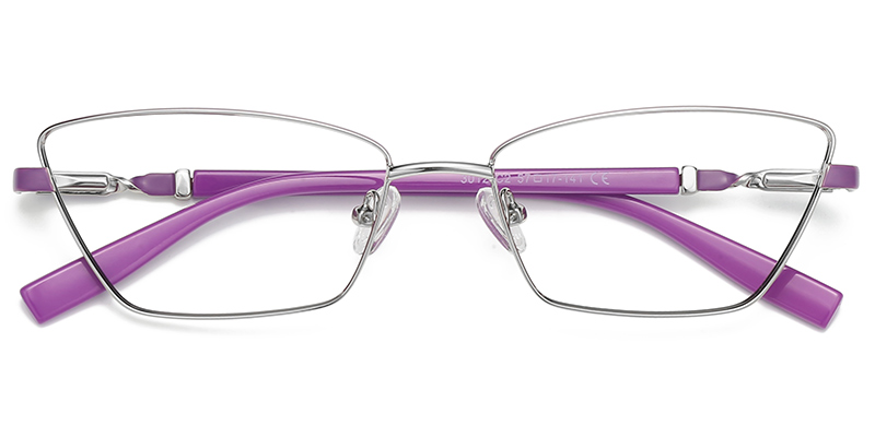 Cat Eye Blue Light Blocking Glasses purple