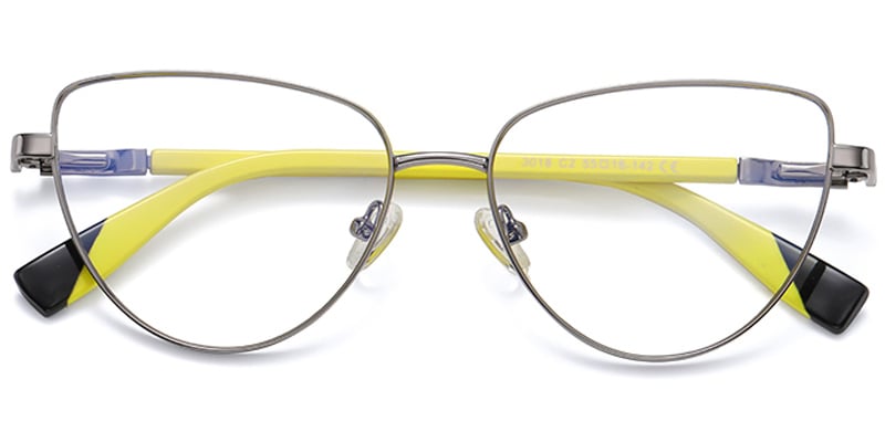 Cat Eye Blue Light Blocking Glasses grey