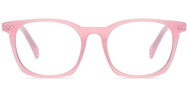 Square Blue light blocking glasses pink