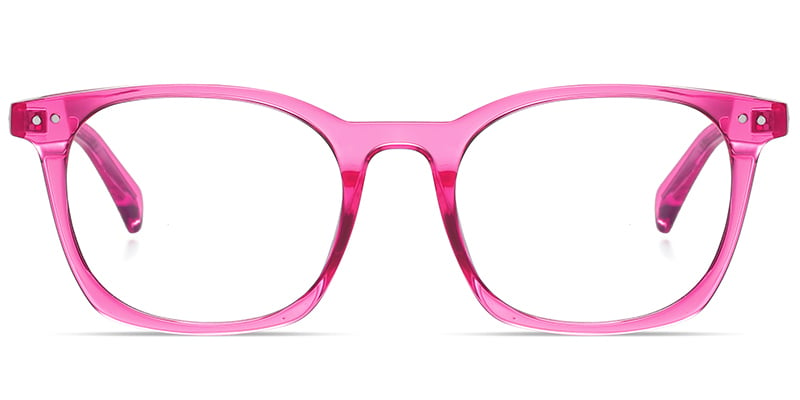 Square Blue light blocking glasses rose