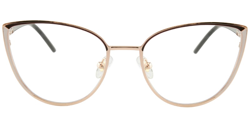 Cat Eye Blue light blocking glasses brown