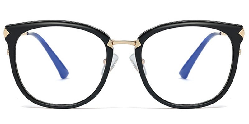 Rectangle Blue light blocking glasses black