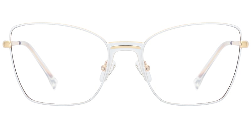 Cat Eye Blue light blocking glasses white