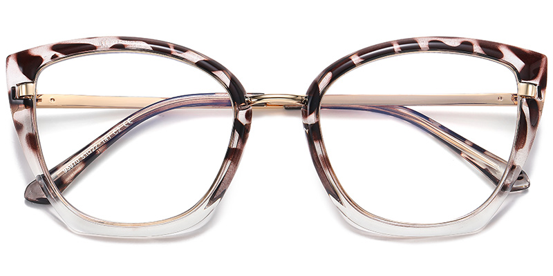 Cat Eye Blue light blocking glasses translucent-tortoiseshell