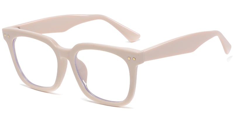 Acetate Rectangle Blue light blocking glasses pink