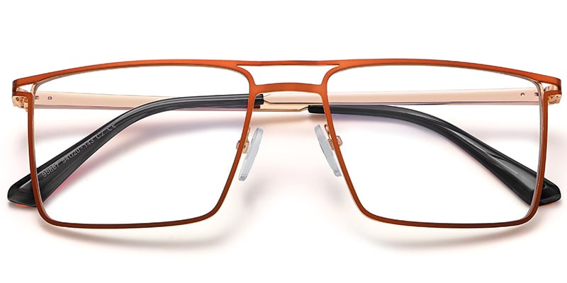 Oval Blue light blocking glasses orange