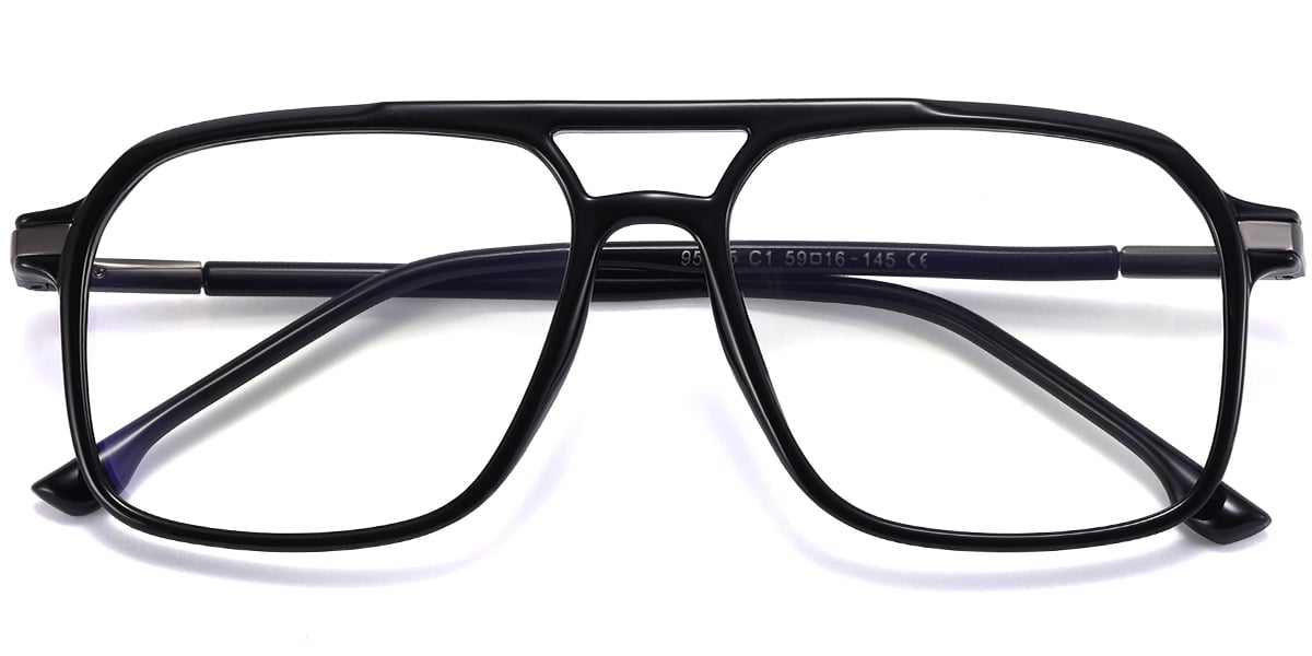 Rectangle Blue light blocking glasses matte-black