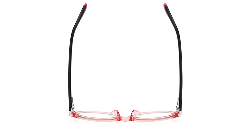 Oval Blue light blocking glasses translucent-pink