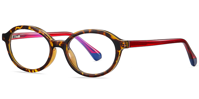 Oval Blue light blocking glasses tortoiseshell