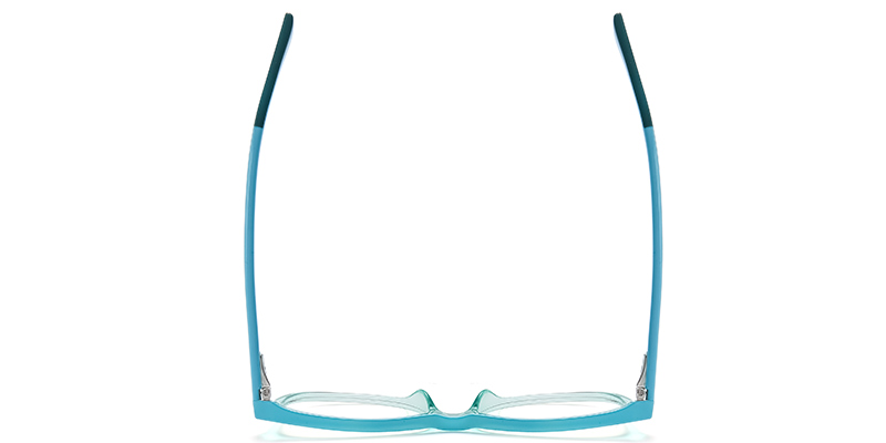 Oval Blue light blocking glasses translucent-blue