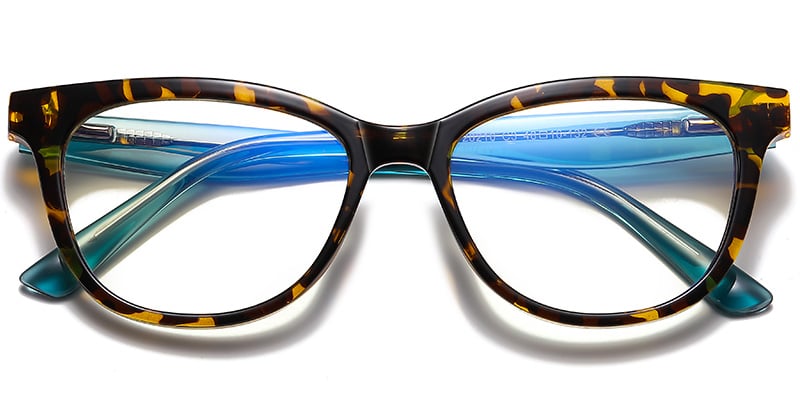 Oval Blue light blocking glasses tortoiseshell