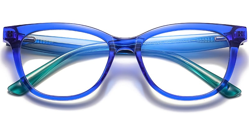 Oval Blue light blocking glasses blue