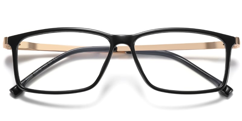 Rectangle Blue light blocking glasses bright_black