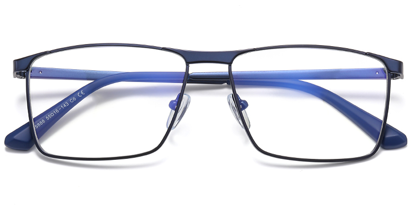 Rectangle Blue light blocking glasses blue