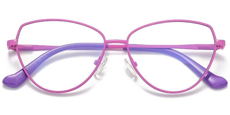 Cat Eye Blue light blocking glasses rose