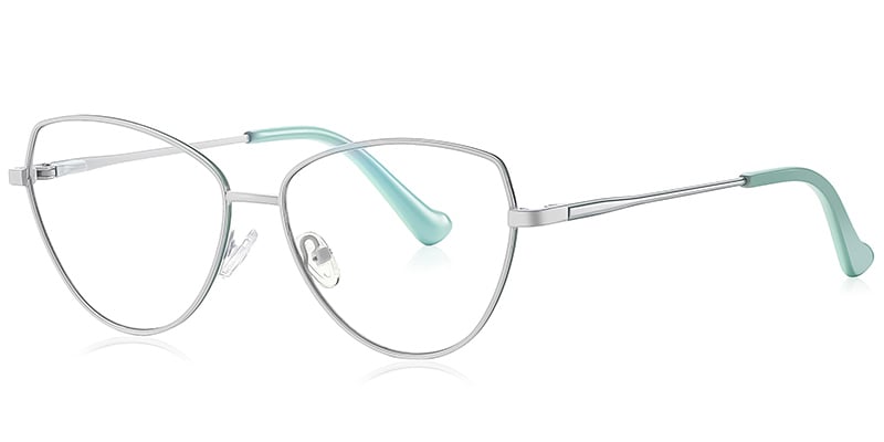 Cat Eye Blue light blocking glasses white