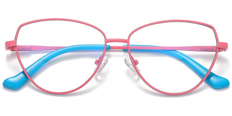 Cat Eye Blue light blocking glasses pink