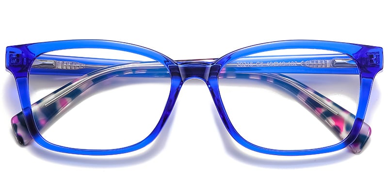 Rectangle Blue light blocking glasses blue