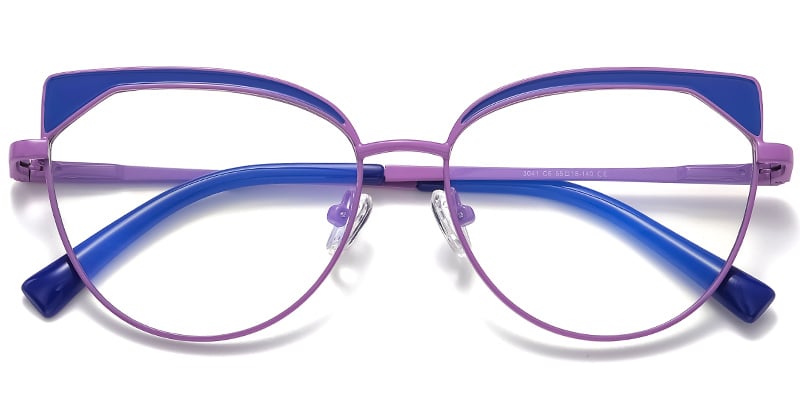 Cat Eye Blue light blocking glasses purple