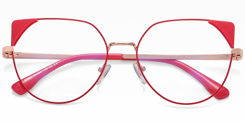 Cat Eye Blue light blocking glasses red