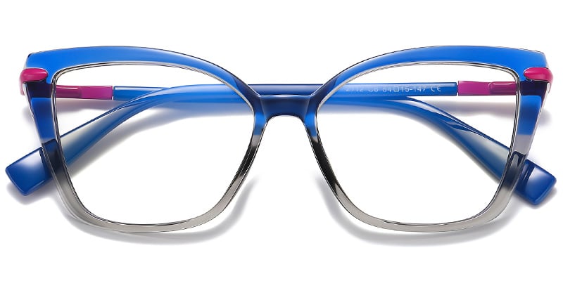 Cat Eye Blue light blocking glasses blue