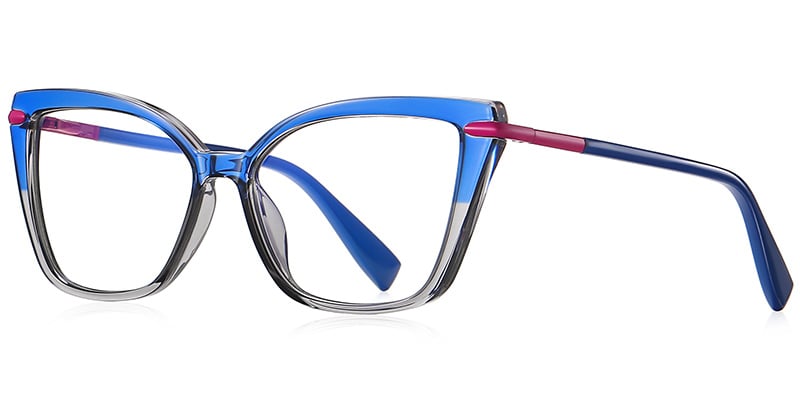 Cat Eye Blue light blocking glasses blue