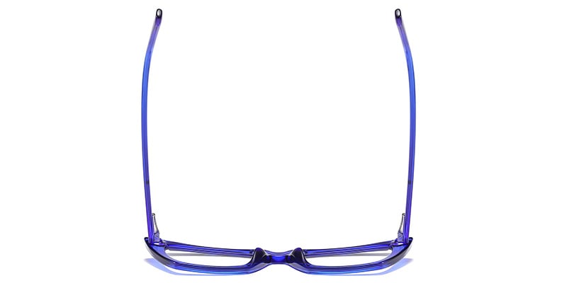 Cat Eye Blue light blocking glasses translucent-blue