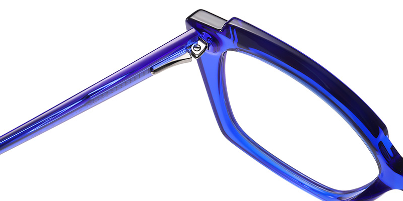 Cat Eye Blue light blocking glasses translucent-blue