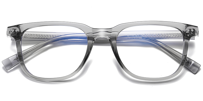 Rectangle Blue light blocking glasses translucent-grey