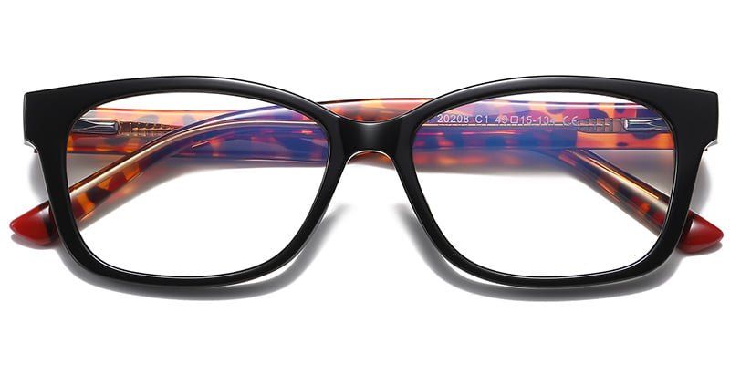 Rectangle Blue light blocking glasses bright_black