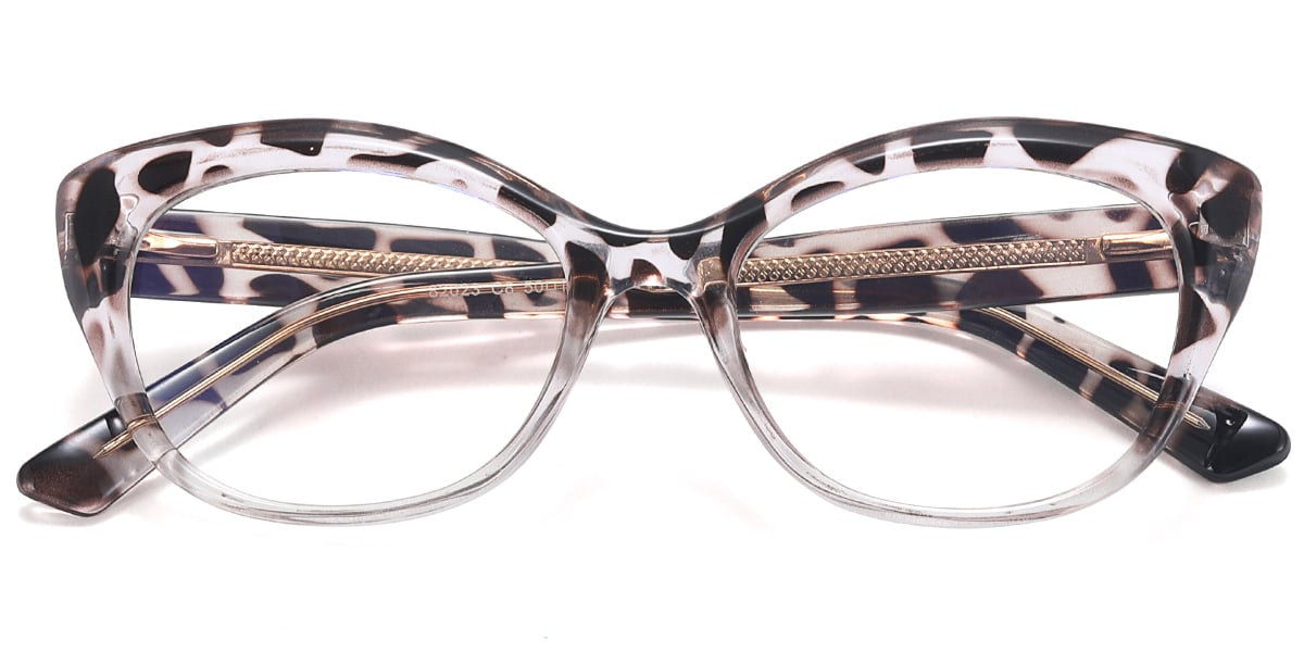 Cat Eye Blue light blocking glasses translucent-tortoiseshell